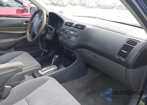 2003 Honda Civic Ex z USA, uszkodzony, nr VIN 2HGES26763H577018